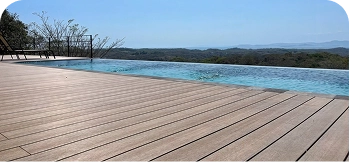 Prestige Collection composite decking in contemporary architectural setting