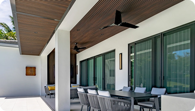 Terra Collection authentic wood grain texture on privacy fencing