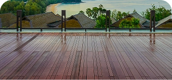 Terra Collection composite decking installed in an outdoor space